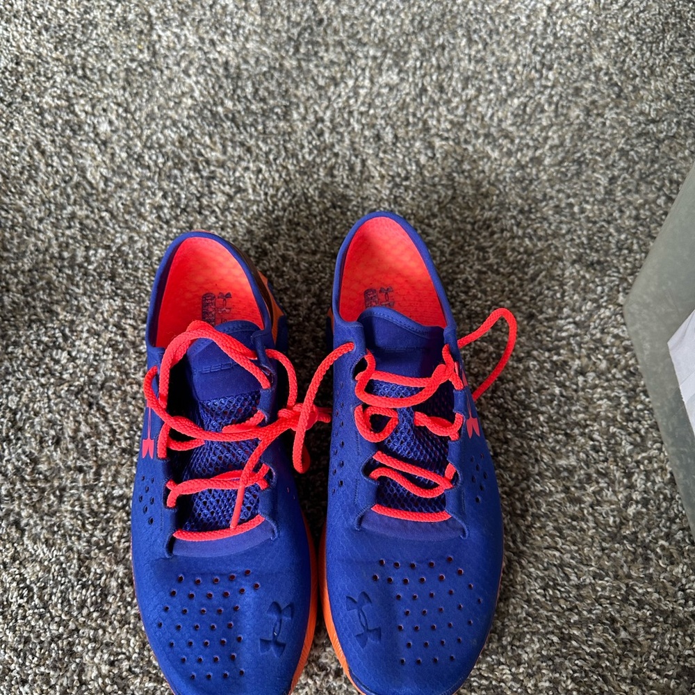 Under Armour Athletic Shoes Orange and Purple Lightweight Design